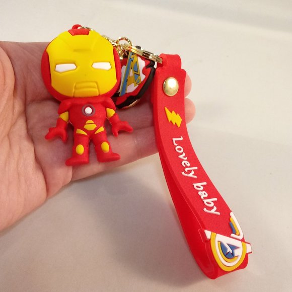Iron Man Superhero Key Chain Key Ring Comic Movie Character Figurine Keychain - Picture 3 of 9